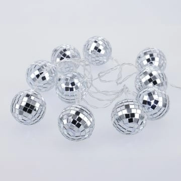 LED-Lichterkette Discokugel, 10er