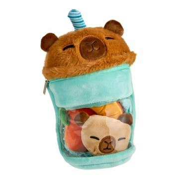 Kuscheltier Tier-Becher, Capybara, 28 cm