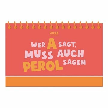 Mini-Kalender Color Up 2027, Wer A sagt