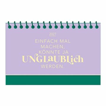 Mini-Kalender Color Up 2027, Einfach mal machen
