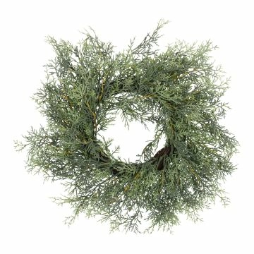 Zypressenkranz Rattan, grün, 45 cm