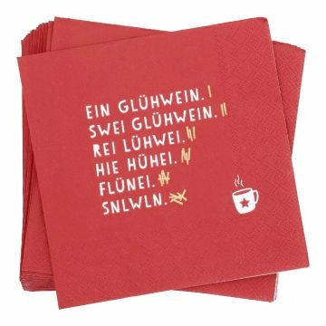 Servietten Glühwein, 20 Stück