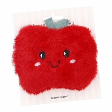 Kirschkernkissen Flausch, Apfel/rot