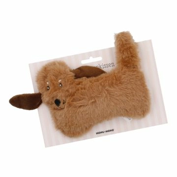 Kirschkernkissen Flausch, Hund/braun