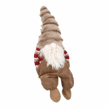 Deko-Wichtel mit Hosentaschen, braun, 66 cm