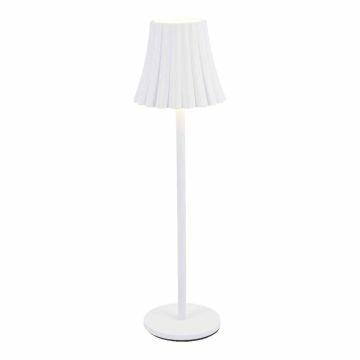 LED-Tischlampe Schirm, weiß, 28 cm