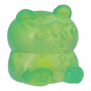 Quetsch-Bär Glow, grün, 6 cm