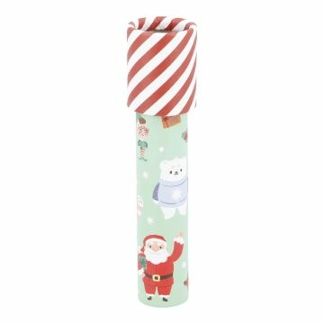 Kaleidoskop Weihnachten, rot/weiß, 14.5 cm