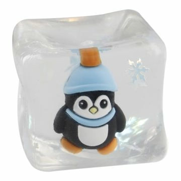 Quetsch-Würfel Xmas, Pinguin, 5 cm