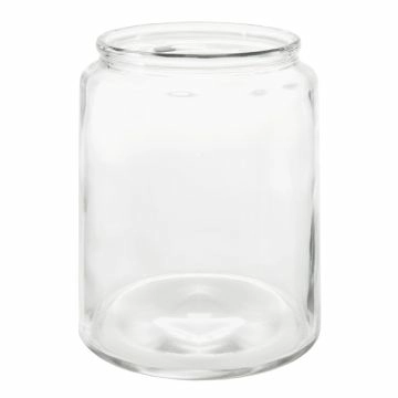 Glas-Windlicht Zylinder, dick, 19 x 24 cm