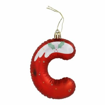 Anhänger Buchstabe, C/rot, 10 cm