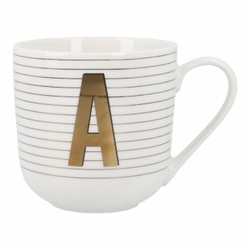 Becher Buchstabe/Streifen, A, 450 ml