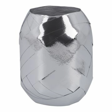 Geschenkband Eiknäuel, Uni/silber, 30 m