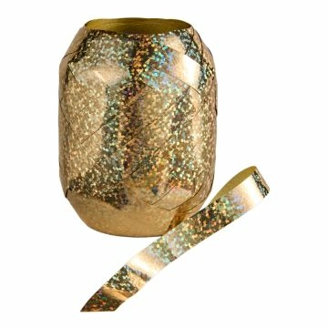 Geschenkband Glitter, gold, 20 m