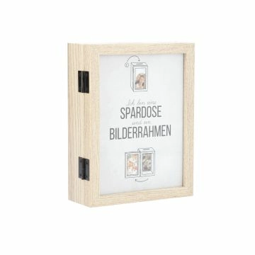 Spardose, Rahmen, 19 cm