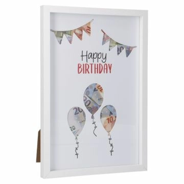 Bilderrahmen Geldgeschenk, Birthday, 20 x 30 cm