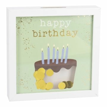 Bilderrahmen Geldgeschenk, Torte/weiß, 12 x 12 cm