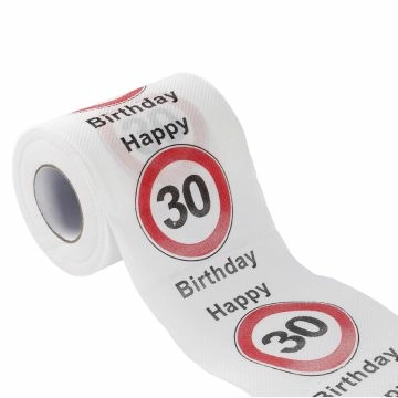 Toilettenpapier Birthday, 30 Jahre, 24 Meter