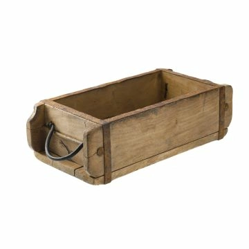 Holzschale Rustik, mit Griff, 32 cm