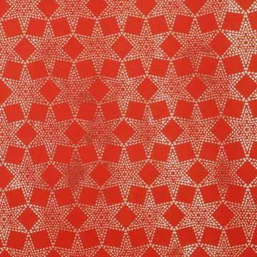 Geschenkpapier Edel mit Prägung, Stern/rot, 2 m