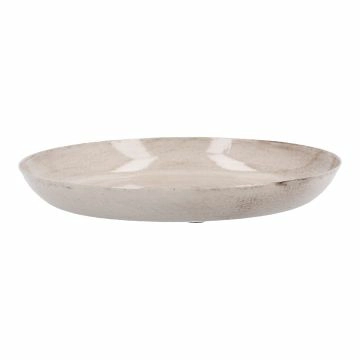 Deko-Schale mit Rand, taupe, 15 x 2 cm