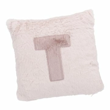 Kissen Buchstabe, T/rosa, 30 x 30 cm