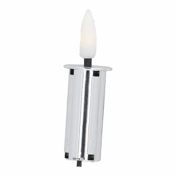 LED-Kerze für Flasche, silber