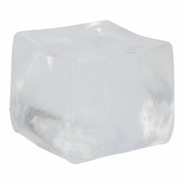 Quetsch-Würfel, transparent, 7 cm
