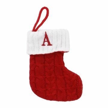 Nikolausstiefel Buchstabe, Zopf, A, 18 cm