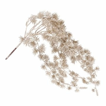 Zweig Metallic, hängend/champagner, 41 cm