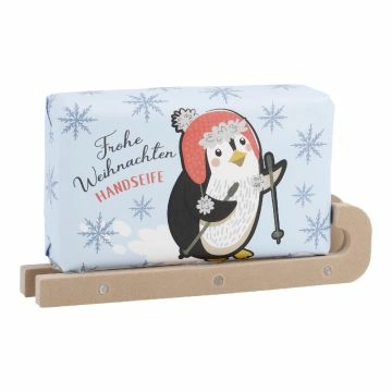 Seife mit Deko, Weihnachten, Pinguin, 150 g