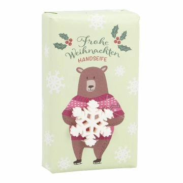 Seife mit Deko, Weihnachten, Bär, 150 g