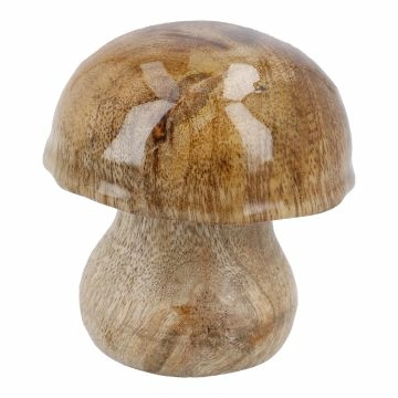 Pilz Natur/Mini, rund/hellbraun, Höhe 5 cm
