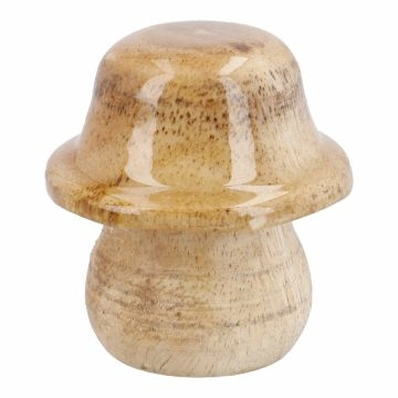 Pilz Natur/Mini, spitz/hellbraun, Höhe 5 cm