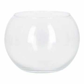 Glas-Kugelvase, klar, 18 x 14 cm