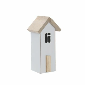 Haus Fenster, hellblau, 11 cm