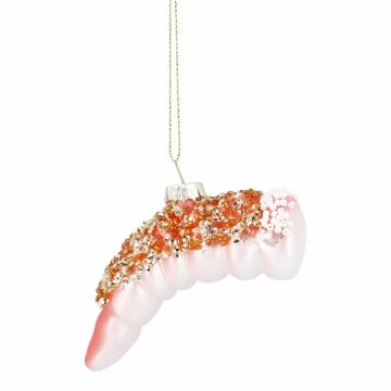 Anhänger Fancy, bunt, Shrimp/orange, 10 x 5.5 cm