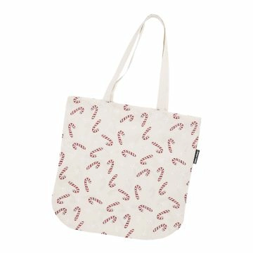 Tasche Nanu-Nana, Zuckerstange/weiß, 38 x 37.5 cm