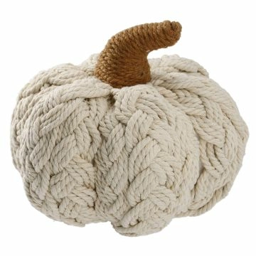 Deko-Kürbis Seil, geflochten/flach, 15 cm