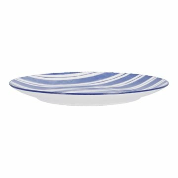 Teller Bali, Streifen/blau, 19 cm