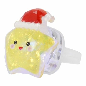 Fingerring Weihnachten LED, Stern