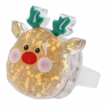 Fingerring Weihnachten LED, Rentier
