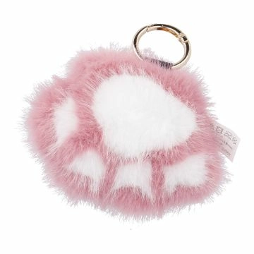 Taschenanhänger Pfote, rosa