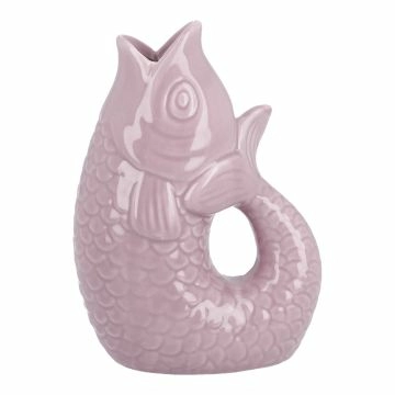 Vase Fisch, rosa, 14.5 cm