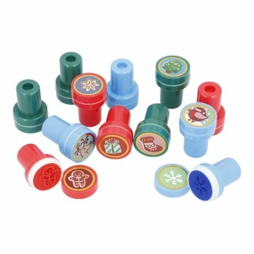 Stempel-Set Xmas, selbstfärbend, 12 Stück
