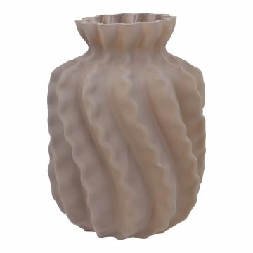 Vase Design, Koralle/taupe, 14.5 x 20 cm
