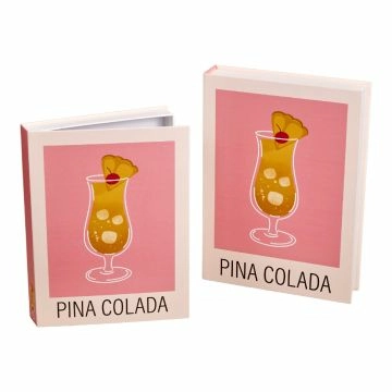 2er Set Buchkarton Drink, Pina Colada