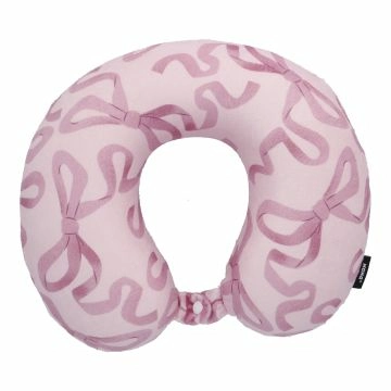 Nackenkissen Design, Schleife/rosa, 31 cm