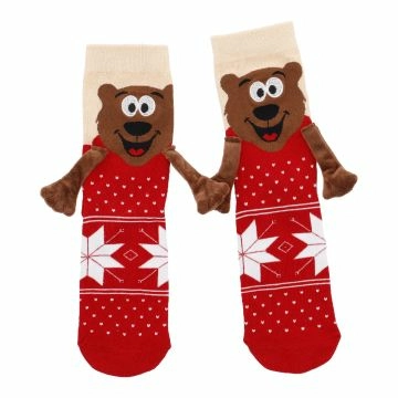 Freunde-Socken Magnet, Xmas/Bär, Größe 35-38