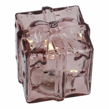 Licht-Geschenk, rosa, 8 cm